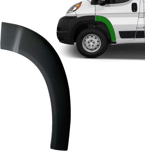 لوحة تشكيل قوس العجلة الأمامية العلوية للباب الأمامي متوافقة مع Ram Promaster 1500 2500 3500 Cargo Van 4 Door 2019 2020 2021 2022 2023 2024 (أمامي يسار) in Kuwait