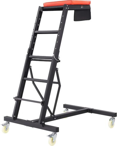 VEVOR Top Automotive Creeper, Engine Creeper with Adjustable Height 45.7" to 66.3", 400 LBS Capacity High Creeper, 4 Swivel Caster Wheels, Heavy Duty Foldable Creeper for Auto Repair and Maintenance in Saudi Arabia