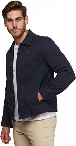 Tommy Hilfiger Men's Lightweight Microtwill Golf Jacket (Standard and Big & Tall), Deep Navy, Large in Saudi Arabia
