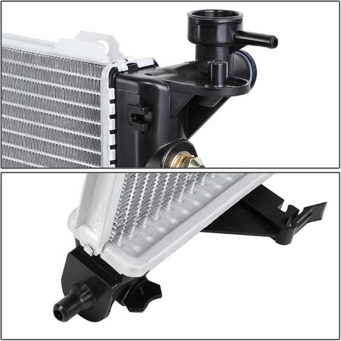 DNA Motoring OEM-RA-2831 Factory Style Aluminum Cooling Radiator Compatible with 06-11 Azera, 07-10 Magentis/Optima AT, 25-1/16" W X 18-7/8" X 5/8" D, 1-3/8" Inlet, 1-3/8" Outlet in Saudi Arabia