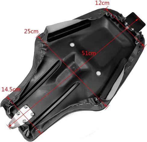 Motorcycle Driver Front Rear Passenger Seat Two Up Seat for Harley Sportster iron 883 1200 48 2004-2016 (Black) in Saudi Arabia