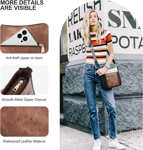 Telena Vegan Leather Crossbody Bags for Women Travel Shoulder Bag Hobo Bucket Bag Large Cross Body Purse Straps Replacement in Saudi Arabia