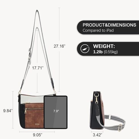 Telena Vegan Leather Crossbody Bags for Women Travel Shoulder Bag Hobo Bucket Bag Large Cross Body Purse Straps Replacement in Saudi Arabia