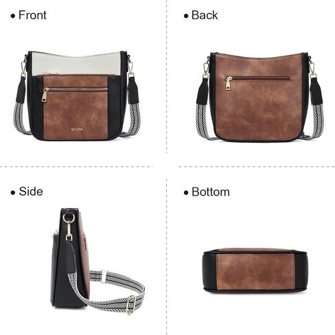 Telena Vegan Leather Crossbody Bags for Women Travel Shoulder Bag Hobo Bucket Bag Large Cross Body Purse Straps Replacement in Saudi Arabia