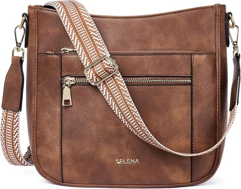 Telena Vegan Leather Crossbody Bags for Women Travel Shoulder Bag Hobo Bucket Bag Large Cross Body Purse Straps Replacement in Saudi Arabia