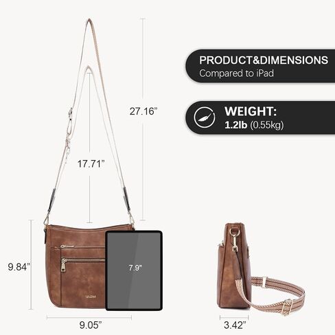 Telena Vegan Leather Crossbody Bags for Women Travel Shoulder Bag Hobo Bucket Bag Large Cross Body Purse Straps Replacement in Saudi Arabia