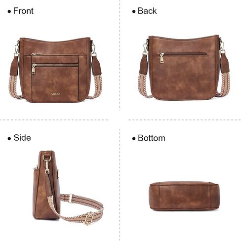 Telena Vegan Leather Crossbody Bags for Women Travel Shoulder Bag Hobo Bucket Bag Large Cross Body Purse Straps Replacement in Saudi Arabia