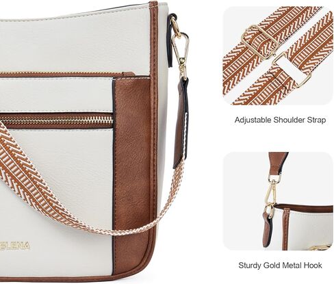 Telena Vegan Leather Crossbody Bags for Women Travel Shoulder Bag Hobo Bucket Bag Large Cross Body Purse Straps Replacement in Kuwait