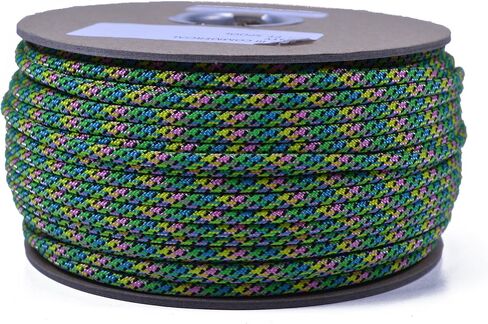 Bored Paracord - 1', 10', 25', 50', 100' Hanks & 250', 1000' Spools of Parachute 550 Cord Type III 7 Strand Paracord Well Over 300 Colors - Imperial Red - 100 Feet in Kuwait