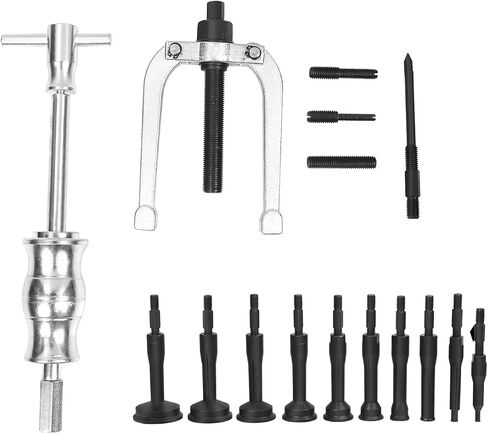 Universal 16PCS Blind Hole Collet Bearing Race and Seal Puller Extractor Kit,Slide Hammer Pilot Insert Inner Internal Bearing Removal Tool Set with Carrying Case in Saudi Arabia