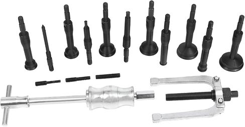 Universal 16PCS Blind Hole Collet Bearing Race and Seal Puller Extractor Kit,Slide Hammer Pilot Insert Inner Internal Bearing Removal Tool Set with Carrying Case in Saudi Arabia