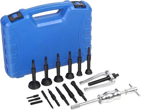 Universal 16PCS Blind Hole Collet Bearing Race and Seal Puller Extractor Kit,Slide Hammer Pilot Insert Inner Internal Bearing Removal Tool Set with Carrying Case in Saudi Arabia
