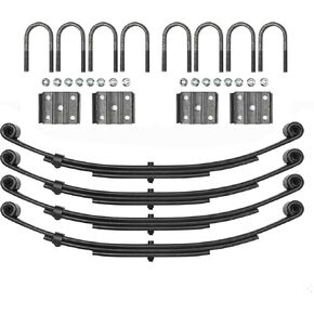 LIBRA 4000lbs 4K Tandem Trailer Axle Suspension Kit 2000 lbs Leaf Springs & Ubolt Kit