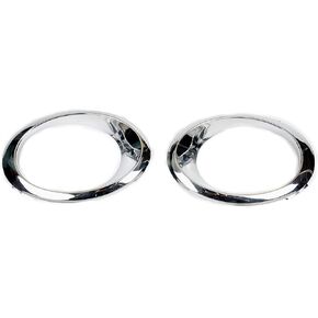 Front Bumper Fog Light Lamp Bezel Trim Chrome Cover LH RH Right Left Driver Passenger Pair For 2013 2014 2015 2016 Ford Fusion