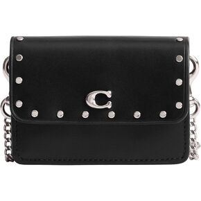 Coach Half Flap Card Case, Black
