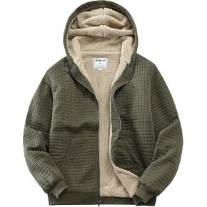Men's Fleece Heavyweight Full Zip Hoodie Sweatshirt Jacket Hooded for Men