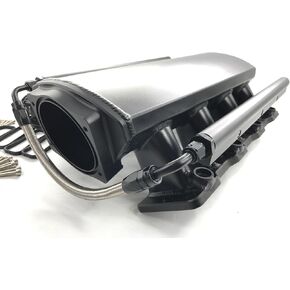 Low Profile LS3 L92 102mm Fab Intake Manifold w/MAP Sensor Port + Fuel Rail (Silver)