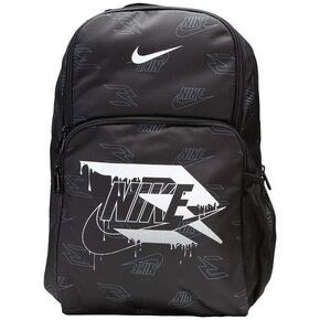 Nike 3 Brand Graphic Print Backpack – Black/White – One Size (30L)