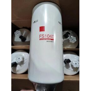 FS1040 Fuel Filter Water Separator Spin-On Compatible with Cummins ISX Engine,Replace Fleetguard FS1040 Donaldson P551047, Luber Finer LFF1007 (Pack of 6)