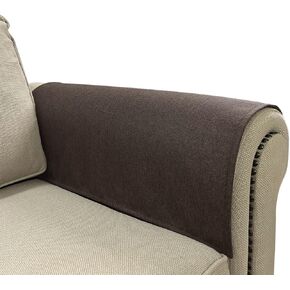 Couch Arm Covers, Anti-Slip Sofa Armrest Cover for Recliner, 2pc Washable Sofa Arm Covers, Dogs Cats Pet Scratch Proof Couch Arm Protectors, Grey, 24x28inch