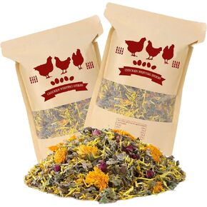 21 Oz Chicken Nesting Herbs Flowers 1.3lb Premixed 8 Dried Herbs Natural Nesting Box Herbs for Chicken Coop Freshness Promote Egg Laying Help Coop Smell