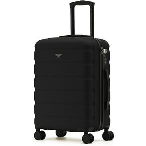 Carry On Suitcase 18x14x8 Hardside Built In TSA Lock & USB Port Lightweight Luggage Silent Double Spinner Wheels Maximum Underseat Carry-On Bag For American & United Approved Airlines