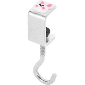 Angoily Desk Mount Bag Holder Hook Clamp-on Backpack Hanger Purse Hook Hanger Portable Headphone Holder Under Table Bar Handbag Hanger for Women Girls Astronaut