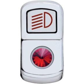 United Pacific 45135 - Rocker Switch Cover - "Headlight" Rocker Switch Cover with Red Diamond