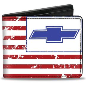 Buckle-Down Men's Bifold Wallet Chevy, 4.0" x 3.5"