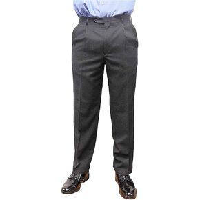 Kirkland Signature Men's Pleated Italian Wool Dress Slacks