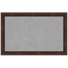 Amanti Art Framed Magnetic Board (45 x 29) Warm Walnut Magnet Board, Large Magnetic Bulletin Board for Office Decor, Mudroom, Kitchen or Organization Drop Zone from WI, USA
