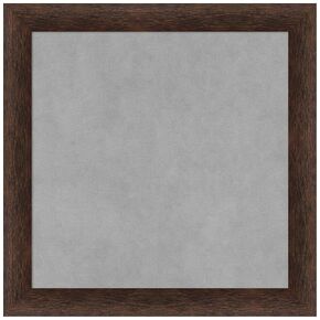 Amanti Art Framed Magnetic Board (19 x 19) Warm Walnut Narrow Magnet Board, Small Magnetic Bulletin Board for Office Decor, Mudroom, Kitchen or Organization Drop Zone from WI, USA