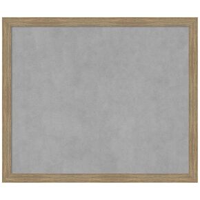 Amanti Art Framed Magnetic Board (26 x 22) Woodgrain Stripe Mocha Magnet Board, Medium Magnetic Bulletin Board for Office Decor, Mudroom, Kitchen or Organization Drop Zone from WI, USA