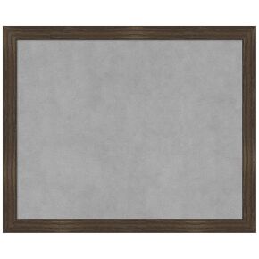 Amanti Art Framed Magnetic Board (22 x 18) Woodgrain Stripe Chocolate Magnet Board, Small Magnetic Bulletin Board for Office Decor, Mudroom, Kitchen or Organization Drop Zone from WI, USA