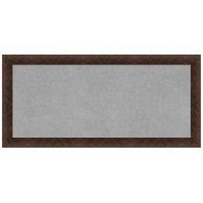 Amanti Art Framed Magnetic Board (53 x 25) Warm Walnut Magnet Board, Oversize Magnetic Bulletin Board for Office Decor, Mudroom, Kitchen or Organization Drop Zone from WI, USA