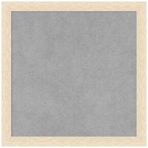Amanti Art Framed Magnetic Board (18 x 18) Woodgrain Stripe Blonde Magnet Board, Small Magnetic Bulletin Board for Office Decor, Mudroom, Kitchen or Organization Drop Zone from WI, USA