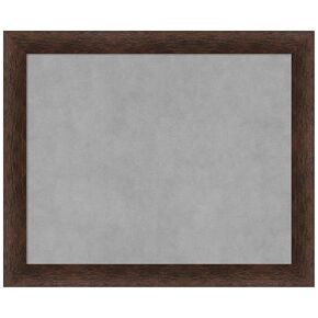Amanti Art Framed Magnetic Board (23 x 19) Warm Walnut Narrow Magnet Board, Small Magnetic Bulletin Board for Office Decor, Mudroom, Kitchen or Organization Drop Zone from WI, USA