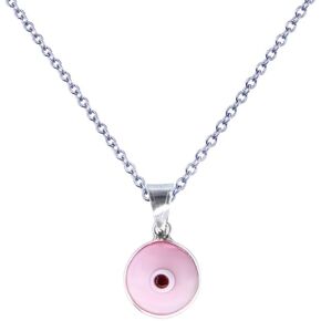 Made for Luck Authentic 925 Sterling Silver 10 MM Round Glass Evil Eye Charm Turkish Protection Pendant DIY