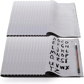 30 Pack Water Drawing Writing Cloth, Reusable Chinese Calligraphy Practicing Tool, 17x13 Inch Magic Cloth Water Paper, No Ink Chinese Calligraphy Set for Beginners Practicing