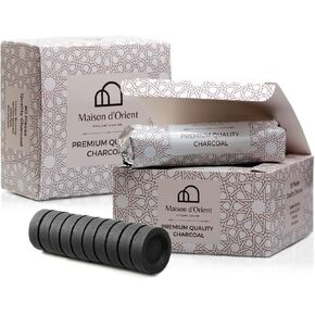 Charcoal Briquettes for Incense (Bakhoor Charcoal). Bamboo Charcoal for Bakhoor Incense, Frankincense and Resin Incense Burner. Small Charcoal Tablets for Incense (Carbón de Incienso) Bakhoor Burner