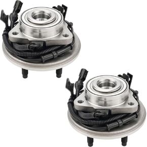 KAX 515078 Pair Front Wheel Bearing and Hub Assembly fit for 2006-2010 Ford Explorer,for 2007-2010 Ford Explorer Sport Trac,for 2006-2010 Mercury Mountaineer,5 Lug w/ABS
