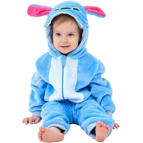 Unisex Baby Animal Onesie Pajamas,Infant Flannel Halloween Cosplay Costume, Toddler Christmas Homewear/Sleepwear