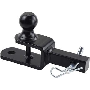 TOPTOW 3 in 1 ATV/UTV Towing Hitch Receiver 64032 Ball Mount Adapter with 1 7/8 inch Ball, Fit for 1-1/4 inch Receiver