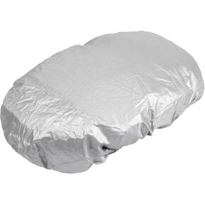 Motoforti 92x47cm Size 2XL Motorcycle Seat Cover Waterproof Dustproof Motorbike Scooter Seat Cushion Pad Protector Silver Tone