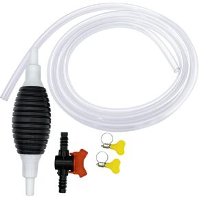 Multifunction Liquid Sucker Pump High Flow Manual Fuel Pump 9.8 Ft Hose -Portable Hand Siphon Transfer Pump Kit fit for Gasoline Oil Diesel Water Liquid Fluid