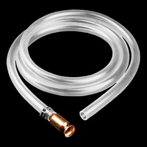 Shaker Siphon Hose for Fuel Transfer Pump 1/2'' Copper Valve 6 Feet Syphon Hose Gas Siphon Pump for Gasoline, Oil, Diesel, Water, Liquid Self Priming Shaker Siphon Hand Pump Tube