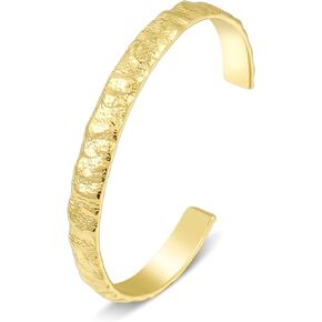 Elegance 11 designs Gold Cuff Bracelet for Women Chunky Adjustable Open Bracelet Wide Bracelets Bangle