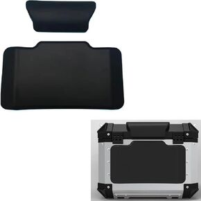 Motorcycle Top Case Passenger Backrest, PSLER Universal Motorcycle Back Cushion Top Box Trunk Cushion Tail Box Case Passenger Backrest Back Pad