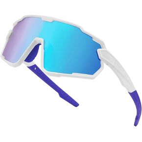 Kids Polarized Sunglasses, Youth Baseball Sunglasses for Boys Girls Age 6-12 Sport Cycling Softball Running Glasses