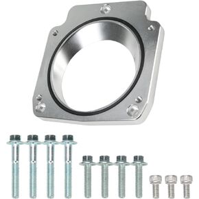 LS Throttle Body Adapter 92mm Compatible for LS1 3 Bolt Intake Manifold to LS3 4 Bolt Throttle Body DBC LM7 LR4 LQ4 LS6 L59 LQ9 LM4 L33 LSX 4.8L 5.3L 5.7L 6.0L Billet Replace#551513